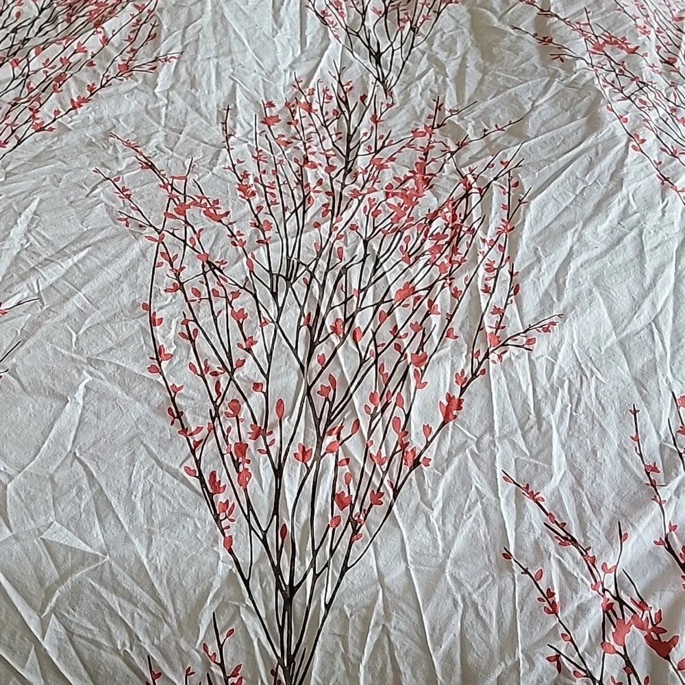 West Elm Floral Branch Print Duvet Cover